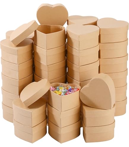 Amazon.com: Geyee Round Paper Mache Boxes with Lids, 3.9 Inch