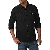 Wrangler Mens Iconic Denim Regular Fit Snap Shirt