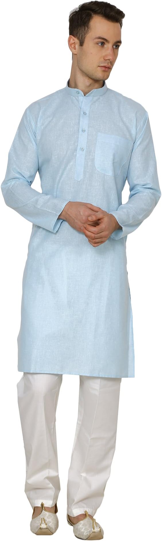 Kurta Royal Ethnic Men's Cotton Linen Pyjama