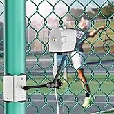 3-in-1 Magnetic Fence Mount with Shade for Mevo Start, Weatherproof Case with USB Fan Keep Mevo Start Cam from Overheating During Recording Baseball,Softball and Tennis Games
