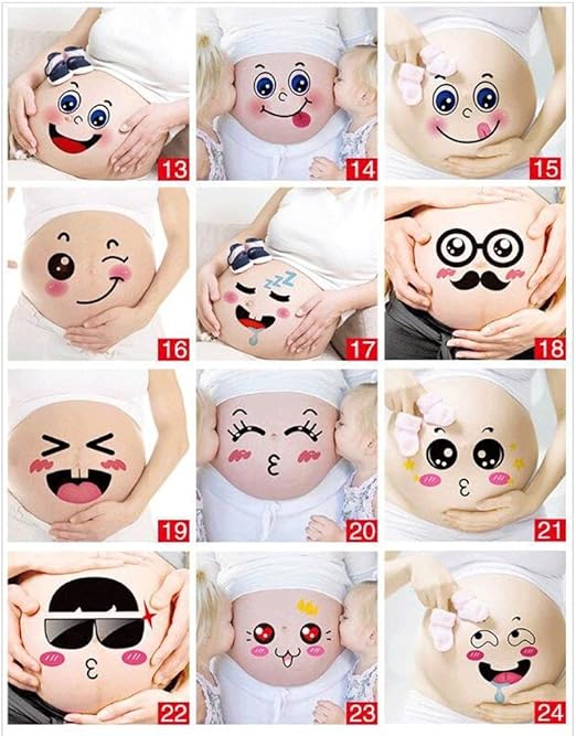 Mwpo Papel Pintado Pegatinas Grandes Para El Vientre Pegatinas