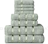 GC GAVENO CAVAILIA 8 Piece Towel Bale Set 450 GSM Duck Egg view 7