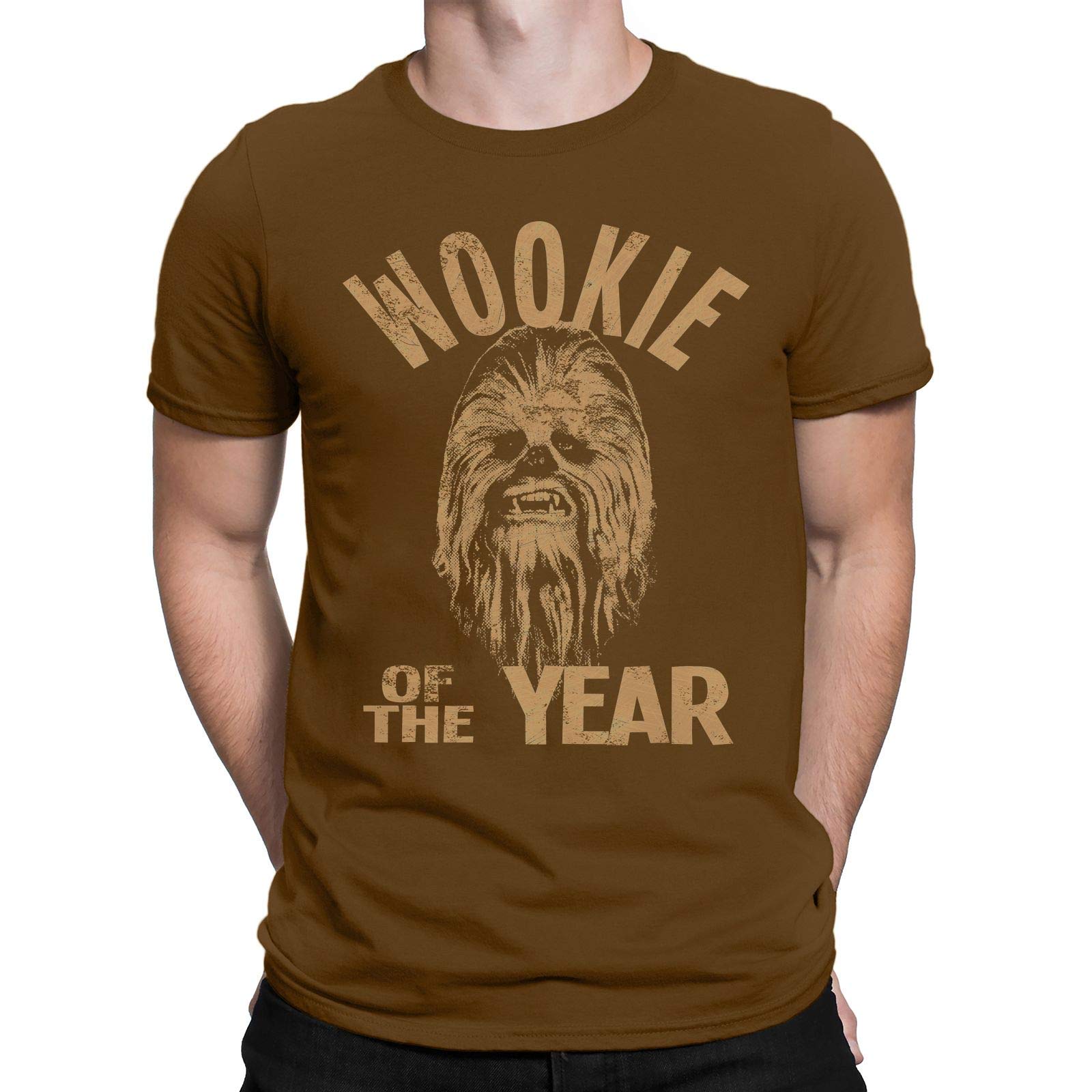 Wookie Of The Year Chubaka Star Movie Character Nerd Mens T-shirt | eBay