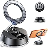 ACMEZING NeverFall Car Phone Holder for MagSafe [78+LBS Ultra Grip | 2400gf Magnetic Power] 360° Foldable Car Mount Cell Phone Holders for Your Car for iPhone 17-12 All Smartphones, Carbon Fiber