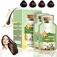 OBRVE Hair Dye Shampoo, Natural Plant , Pure Extract for Grey Color, 20ml x 10, Coffee , Bubble , Easy to Use, Suitable for All Types of Hair