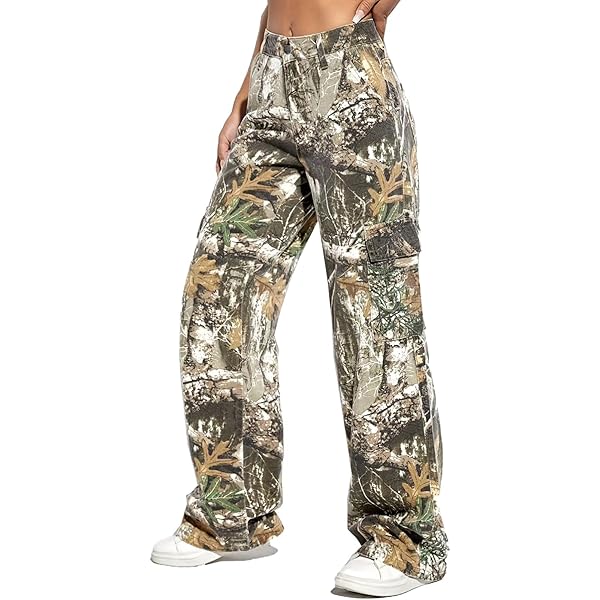 Amazon.com: DAZZLZZAD Mens Camo Cargo Pants Y2k Hip Hop