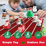 Aisszhao 3pk Christmas Wind Up Toys Kids Santa Snowman Elk Walking Shake Head view 4