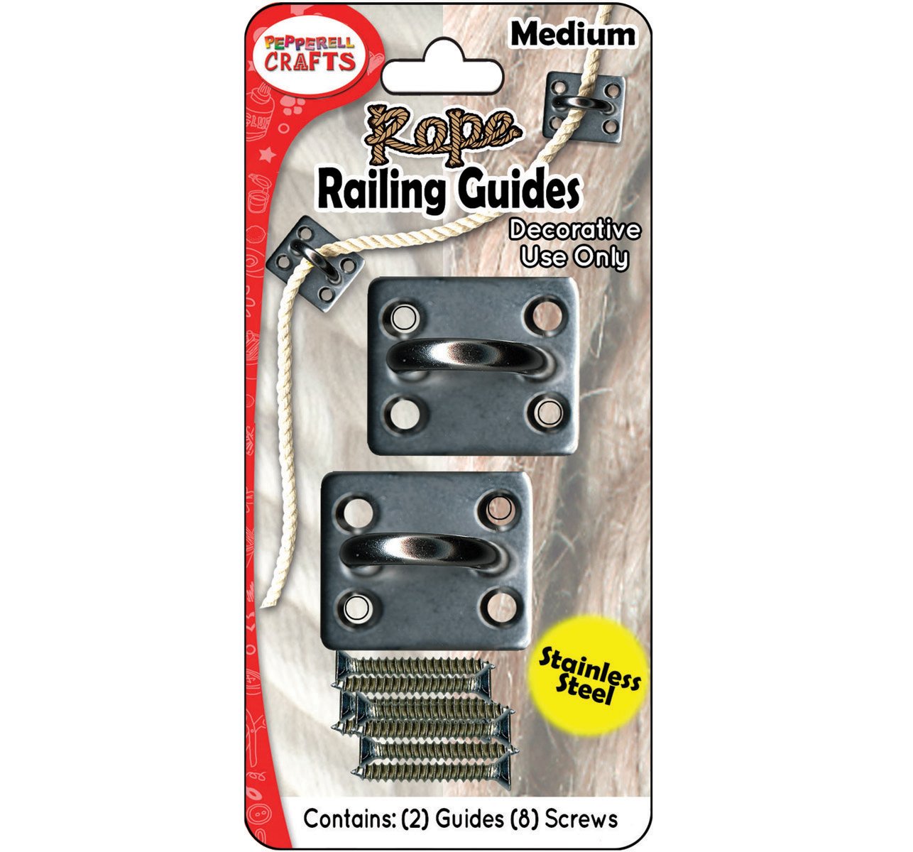 Rope Railing Guides 2/Pkg-Medium