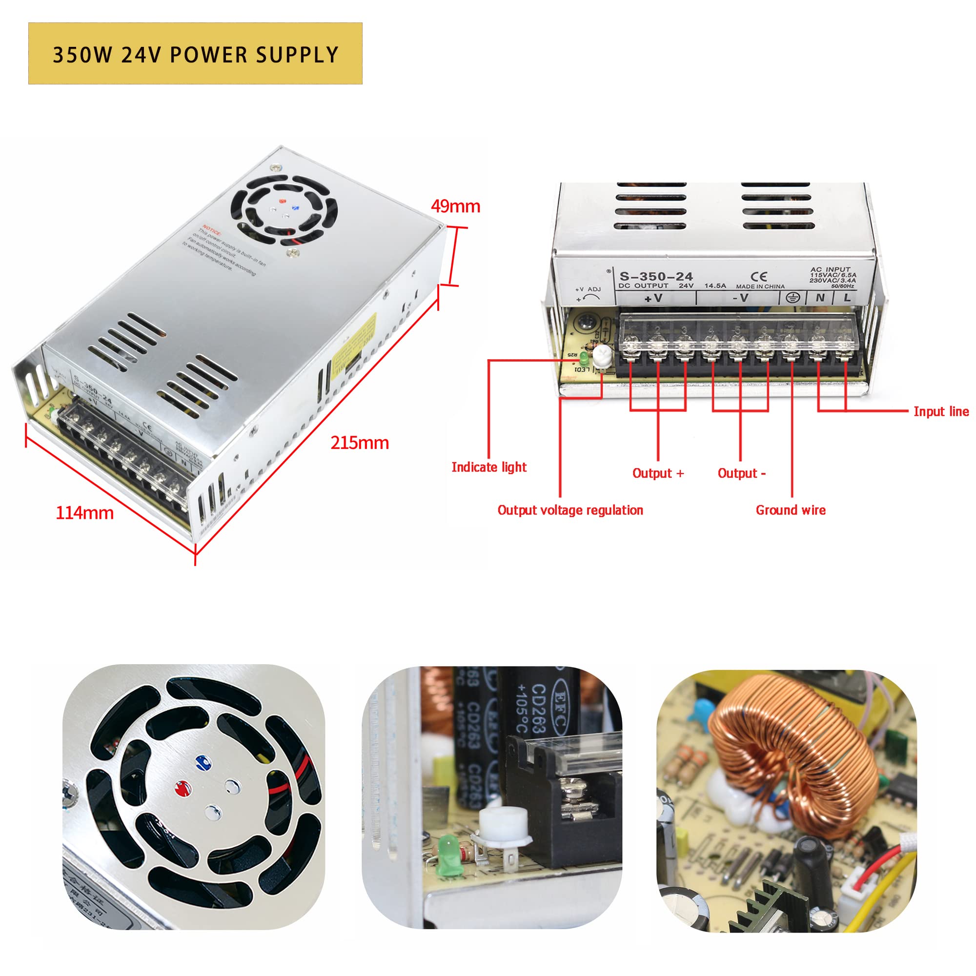 Mua RATTMMOTOR CNC Controller Kit, 4 Axis CNC Kit with Nema23 Stepper ...