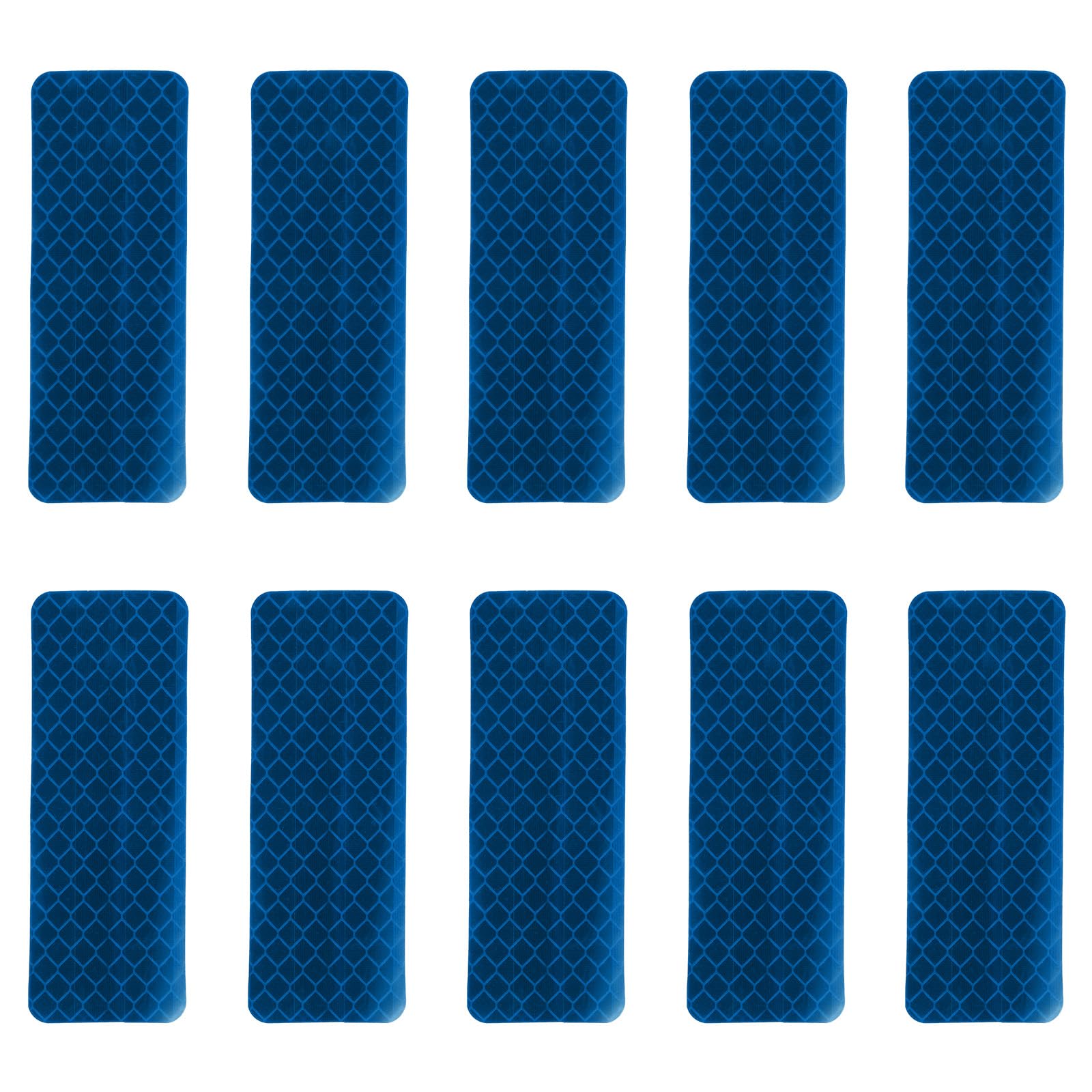 PATIKIL Reflective Stickers, 30 Pcs Safety High Visibility Reflective Sticker Waterproof Driveway Reflectors for Bicycle, Motorcycle, Blue (Rectangle)