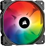 Corsair iCUE SP120 RGB PRO, Ventola Silenziosa da 120mm con LED RGB, e Flusso d’Aria Elevato, Confezione Singola, Nero