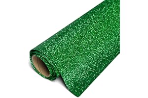 Siser Glitter HTV 11.8"x5ft Roll - Iron on Heat Transfer Vinyl (Grass)