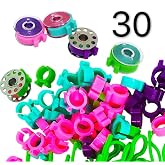 30 Piece Bobbin Holder Set for Sewing Machines - Bobbin Clamps for Organizing Threads and Avoiding Tangles