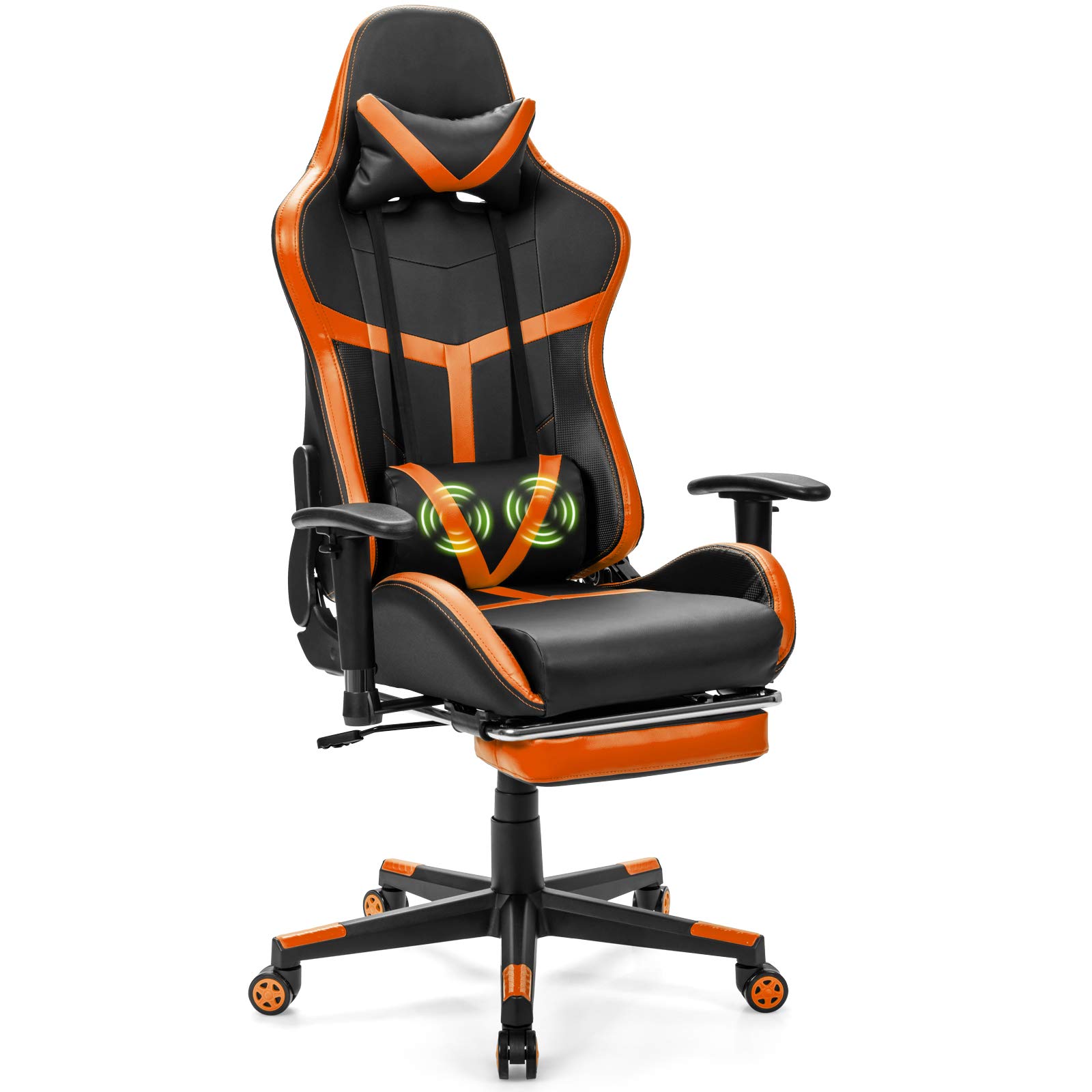 Buy Giantex Computer Gaming Chair, Adjustable Massage Gaming Chair w