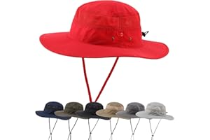 Connectyle Wide Brim Sun Hat for Men Breathable Cowboy Boonie Hat UPF 50+ Sun Protection Bucket Hat for Fishing Hiking
