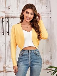 GRACE KARIN Women'S Shrugs Long Sleeve Knitted