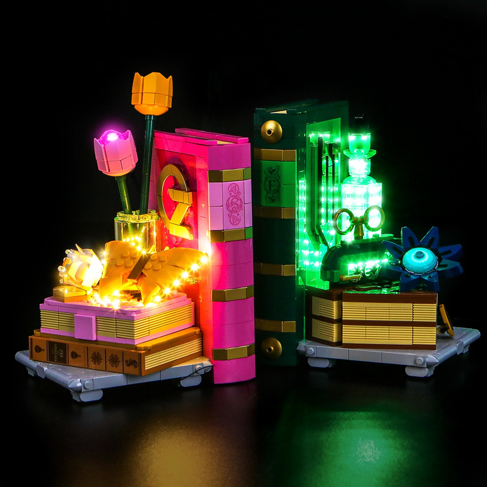 Photo 1 of Hilighting Upgraded Led Light Kit Compatible with Lego Wicked Glinda & Elphaba Bookends Building Set, Lights Decoration Compatible with Lego 75691 (Model Not Included)
