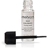 Mehron Makeup Rigid Collodion with Brush | Scarring Liquid | Scar Liquid | Liquid Scar Makeup | SFX Scar Makeup for Film .125