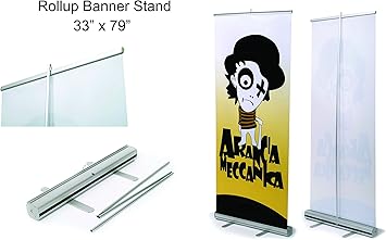 Amazon Com Retractable Roll Up Banner Stand Display 33 X79