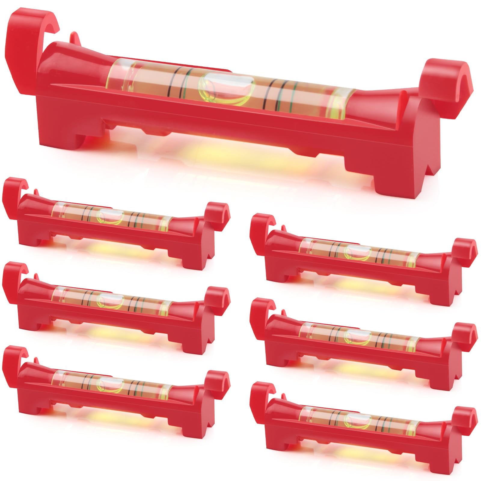TXXATX 7 Pcs String Line Level Post 75mm Hanging Bubble Line Impact Resistant Spirit Level for Plumbing Surveying Bricklaying Engineering Metalworking Tiling Building Trades