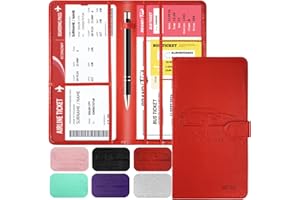 HIIXHC Car Registration and Insurance Card Holder with Magnetic Closure, Leather Vehicle Glove Box Automobile Documents Paperwork Wallet Case Organizer for ID, Driver's License