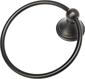 Amazon Basics - Toallero de anilla de diseño moderno - Bronce antiguo