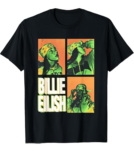 Amazon.com: Official Billie Eilish Coffee Animated T-Shirt Small