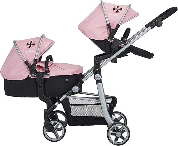 silver cross wave dolls pram in vintage pink