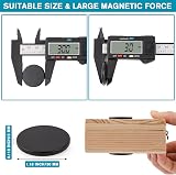 FINDMAG 12 Pack 30x3mm Neodymium Magnets 8 kg Pull Black Disc with Adhesive view 2