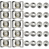 SQXBK 10 Sets Helmet Webbing Metal Buckle Inner Diameter 15mm Suitable for Rugby/Baseball/Hockey/Softball/Football Sports Helmets