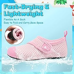 VIFUUR Kids Water Shoes Boys Girls Barefoot Water