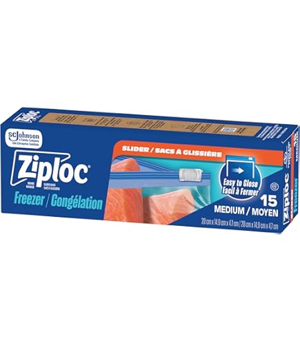 Ziploc Medium Food Storage Freezer Bags, Grip 'n Seal Technology
