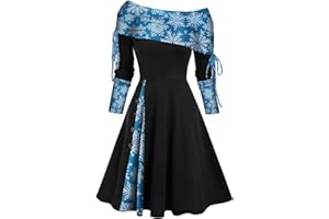 ZEFOTIM Christmas Dresses for Women 2024 Elegant Casual Long Sleeve Sleeveless Holiday Party Cocktail Ruffle Dress