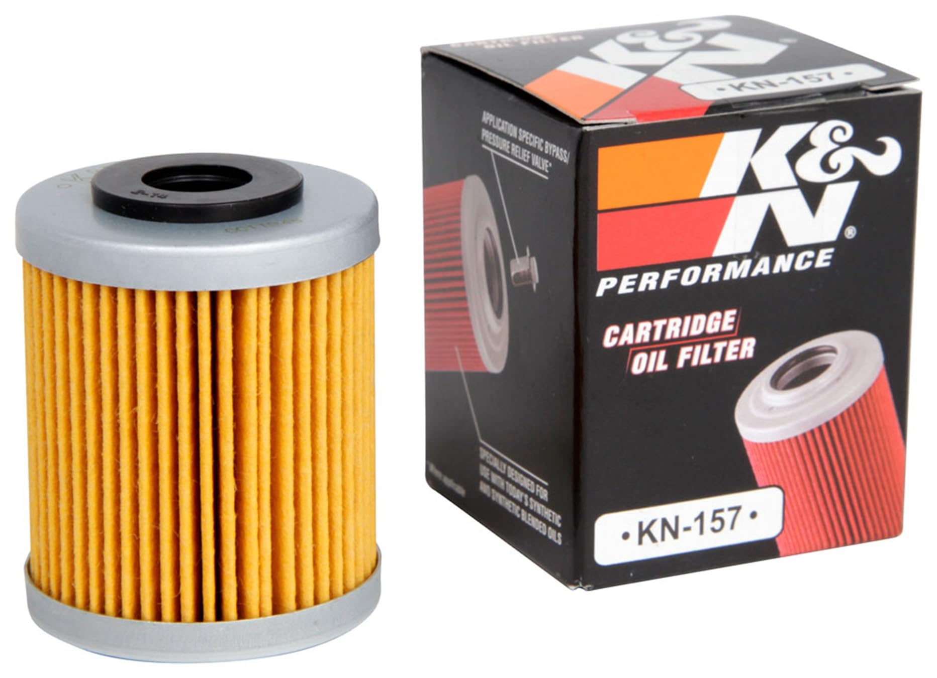 K&N Powersports Oil Filter - Cartridge 41x52mm compatible with KTM (KN-157)