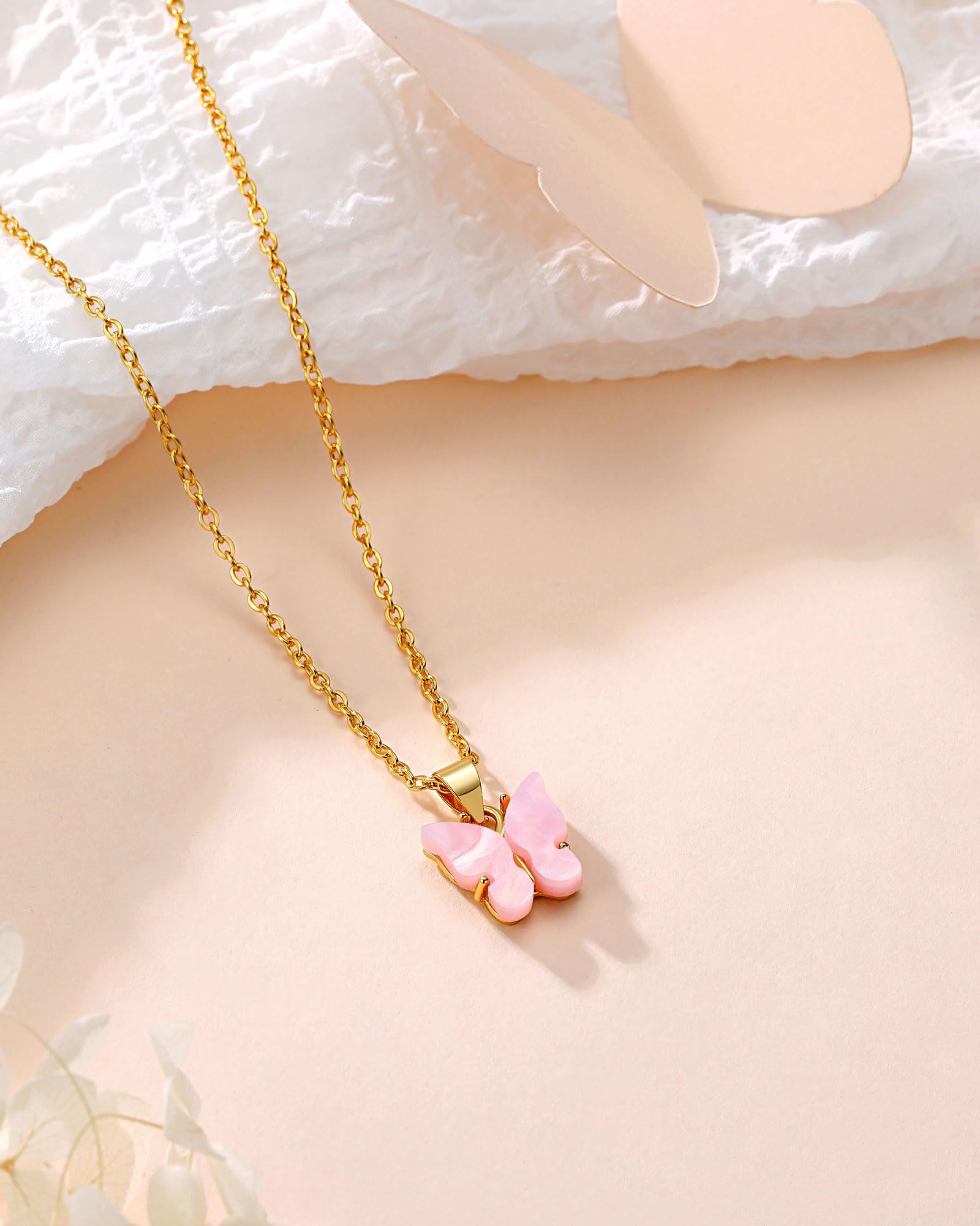 Beautiful Butterfly Necklace Gifts – Jewelry for Granddaughter, Daughter, Niece, Sisters from Mom or Grandma for Birthday, Christmas, Valentines