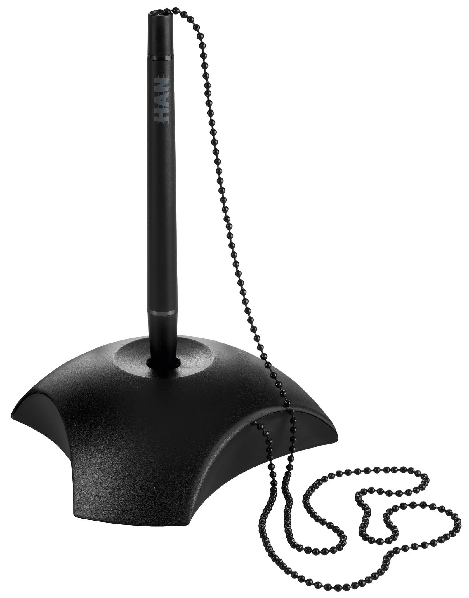 HAN 1751-13, DELTA pen holder. Attractive, elegant and stylish. Premium quality with extra long chain, black
