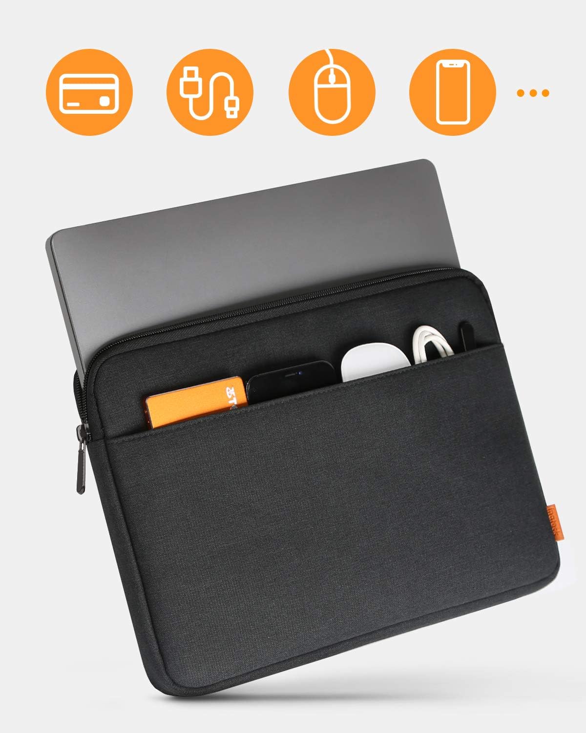 Inateck 13 inch Laptop Case Sleeve Bag Compatible with 13 inch MacBook Air/Pro M5 M4 M3 M2 M1 2016-2026 - Image 5