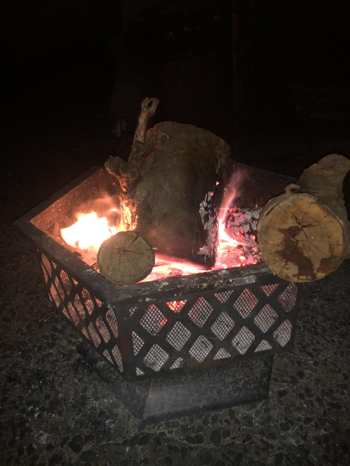 $11/mo - Finance ZenStyle Hex Shaped 24” Fire Pit Outdoor Oil-Rubbed ...