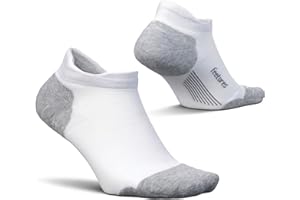 Feetures Elite Max Cushion No Show Tab Ankle Socks - Sport Sock with Targeted Compression