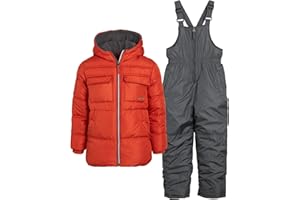 iXtreme Boys' Snowsuit - 2 Piece Heavyweight Insulated Ski Jacket and Snow Bib (12M-7)