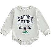 POZMTIORE Baby Boy Fall Outfit Golf Letter Embroidery Bubble Romper Long Sleeve Bodysuit Newborn Baby Clothes