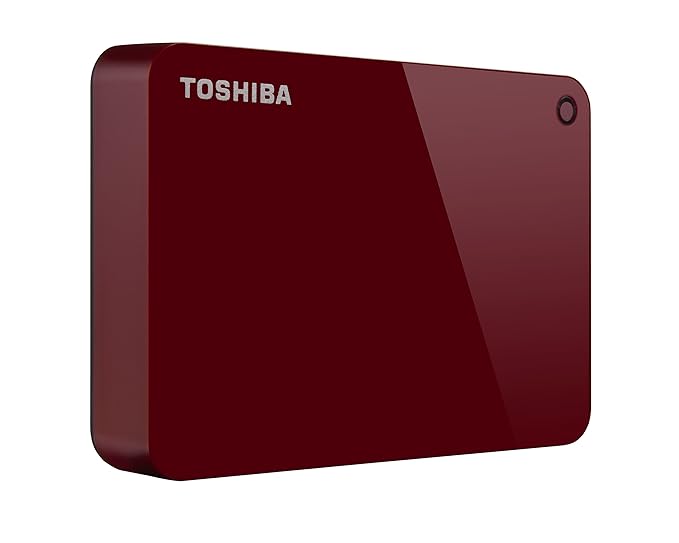 Toshiba Canvio Advance HDTC940XR3CA Externe Festplatte (4 TB, USB 3.0) Rot