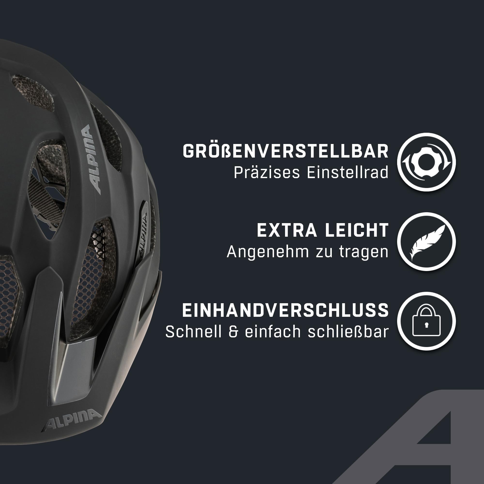 ALPINA Carapax 2.0 MTB-Fahrradhelm, Black matt, 57-62 cm 3