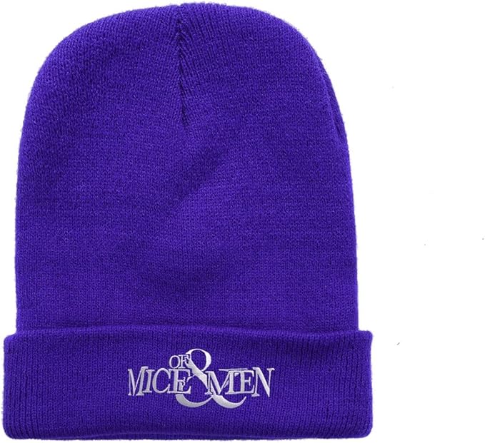 HTOS Warm Purple Beanie Beanies One Size Embroid Unisex at Amazon Men’s Clothing store