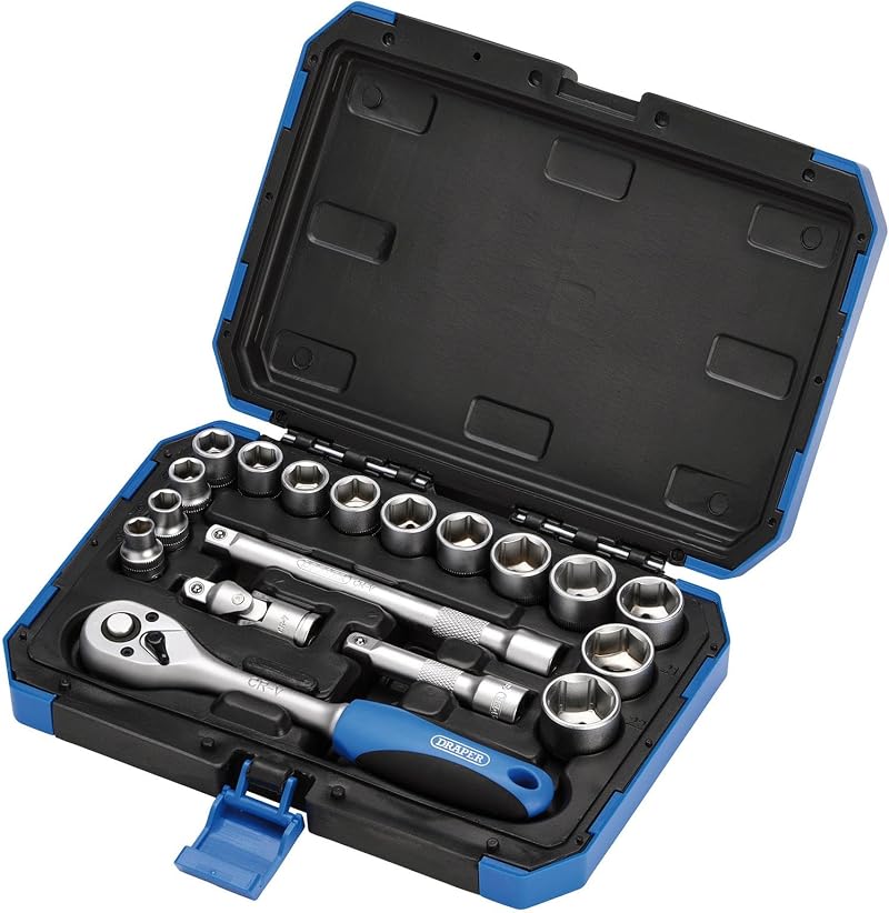 Draper Expert 18 Piece Metric Socket Set 3/8in Drive HI-TORQ Case