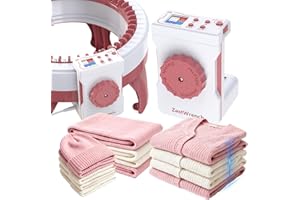 [2025 Upgraded] zestwrench Electric Knitting Machine Adapter for Sentro Knitting Machine 48, LCD Panel & Row Counter, Flat/Circular Dual Mode, Variable Speed Motor Accessories for Most Yarns