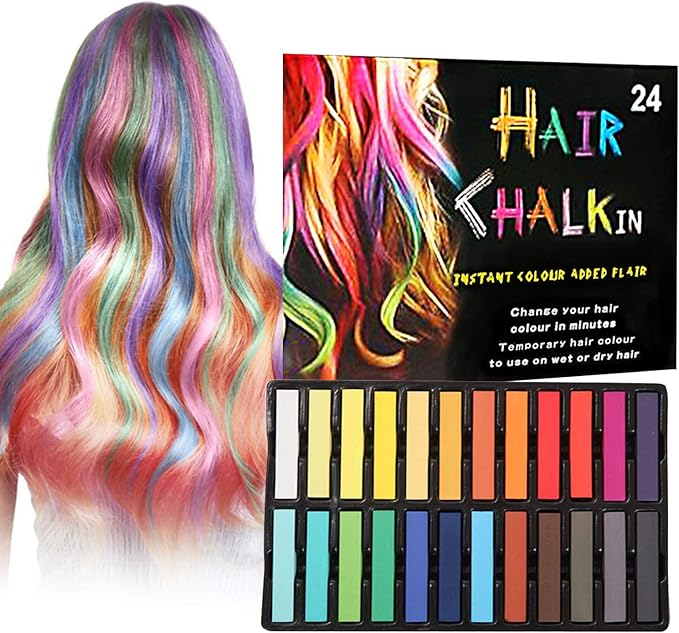 Hair Chalk, Temporary Hair Chalk, Hair Chalk Pens, Washable Hair Color, Fun DIY Gifts on