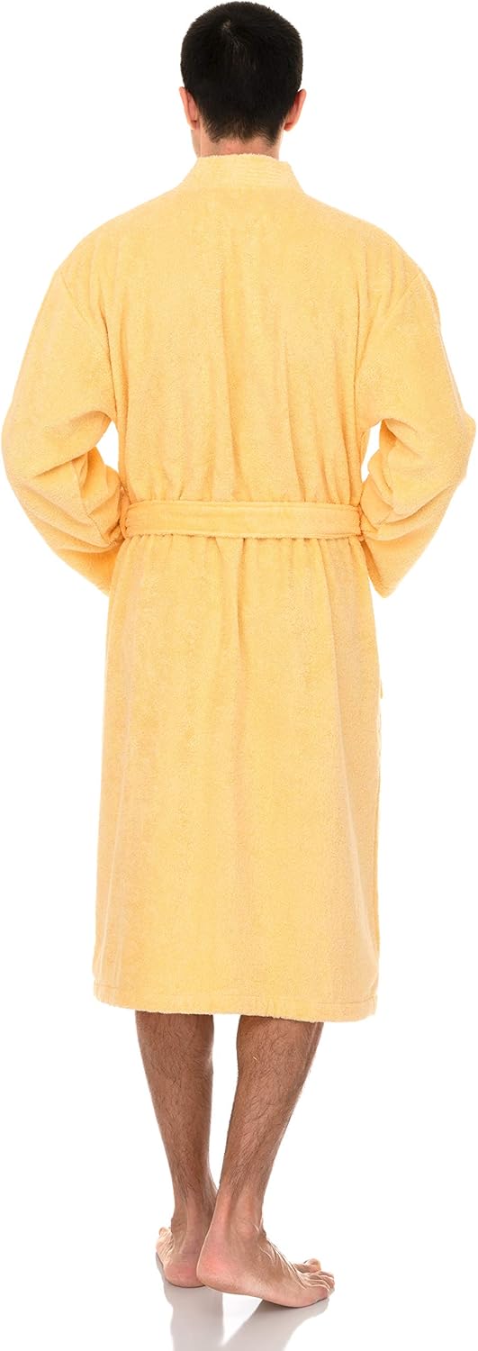 TowelSelections Men’s Luxury Robe, Turkish Cotton Terry Kimono Soft Bathrobe at  Men’s Clothing store