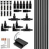 H Track Lighting Rails Kit - iCreating 26ft Black