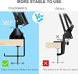 YOUSHARES Shure MV7 Boom Arm with Mic Cover Foam Windscreen Kit view 4